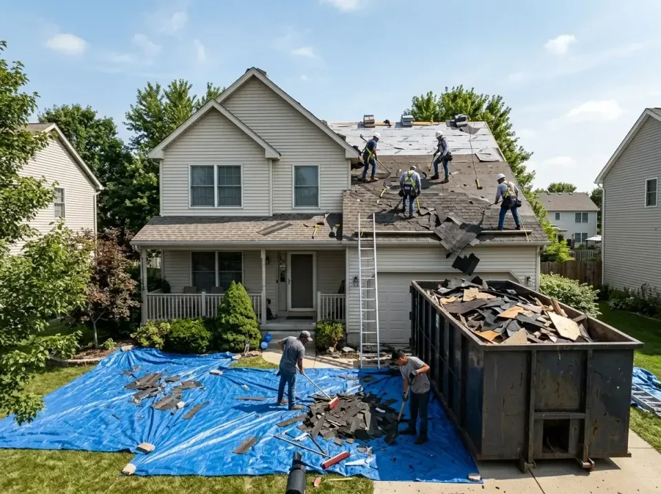 roof-replacement-debris-remova-004 — frequently asked questions, Cheapest Dumpster Rentals in Lawrenceburg, IN